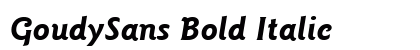 GoudySans Bold Italic Preview