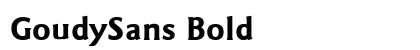 GoudySans Bold preview