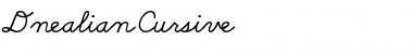 Download DnealianCursive Font