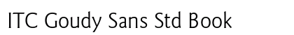 ITC Goudy Sans Std Book Preview