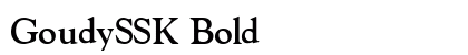 GoudySSK Bold preview