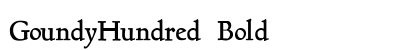 GoundyHundred Bold preview