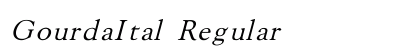 GourdaItal Regular preview
