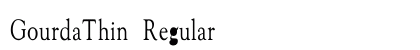 GourdaThin Regular preview