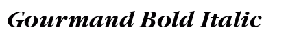 Gourmand Bold Italic Preview