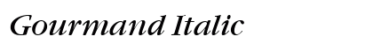 Gourmand Italic Preview