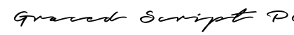 Graced Script PERSONAL USE Regular preview