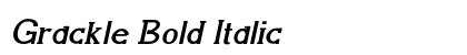 Grackle Bold Italic Preview
