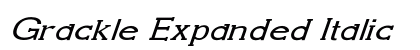 Grackle Expanded Italic Preview