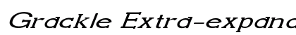 Grackle Extra-expanded Italic Preview