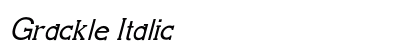 Grackle Italic Preview