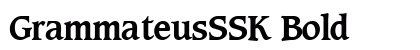 GrammateusSSK Bold preview
