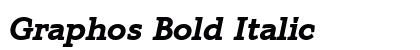 Graphos Bold Italic Preview