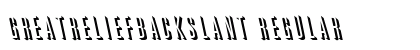 GreatReliefBackslant Regular preview