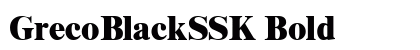 GrecoBlackSSK Bold Preview