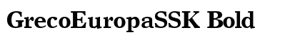 GrecoEuropaSSK Bold Preview