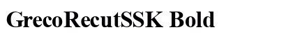 GrecoRecutSSK Bold Preview
