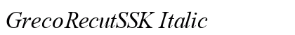 GrecoRecutSSK Italic Preview