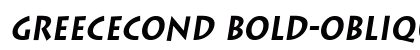 GreeceCond Bold-Oblique Preview