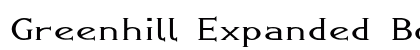 Greenhill Expanded Bold Preview