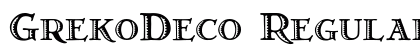 GrekoDeco Regular preview