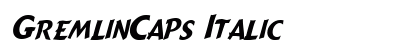 GremlinCaps Italic preview