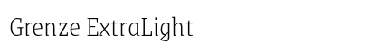 Grenze ExtraLight Preview