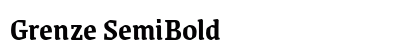 Grenze SemiBold Preview