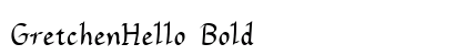 GretchenHello Bold Preview