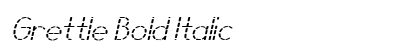 Grettle Bold Italic Preview