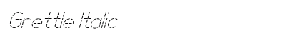 Grettle Italic preview