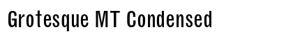 Grotesque MT Condensed Preview