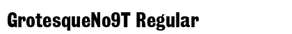 GrotesqueNo9T Regular preview