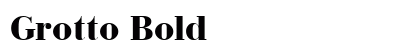 Grotto Bold Preview