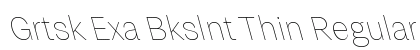 Grtsk Exa Bkslnt Thin Regular preview