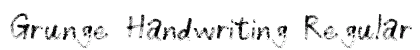 Grunge Handwriting Regular preview