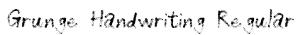 Grunge Handwriting Regular preview