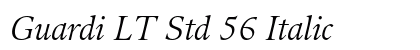 Guardi LT Std 56 Italic preview