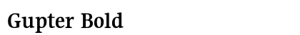 Gupter Bold preview