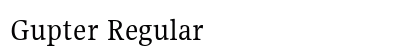 Gupter Regular Preview