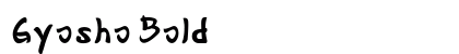 Gyosho Bold preview