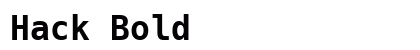 Hack Bold preview