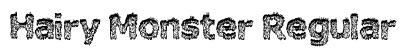 Hairy Monster Regular preview