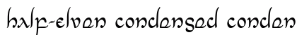 Half-Elven Condensed Condensed preview