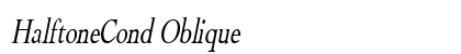 HalftoneCond Oblique preview
