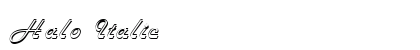 Halo Italic Preview