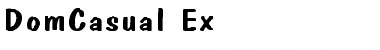 DomCasual Ex Regular Font