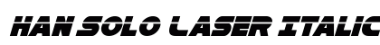 Han Solo Laser Italic Regular preview