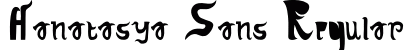 Hanatasya Sans Regular preview