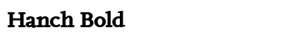 Hanch Bold preview